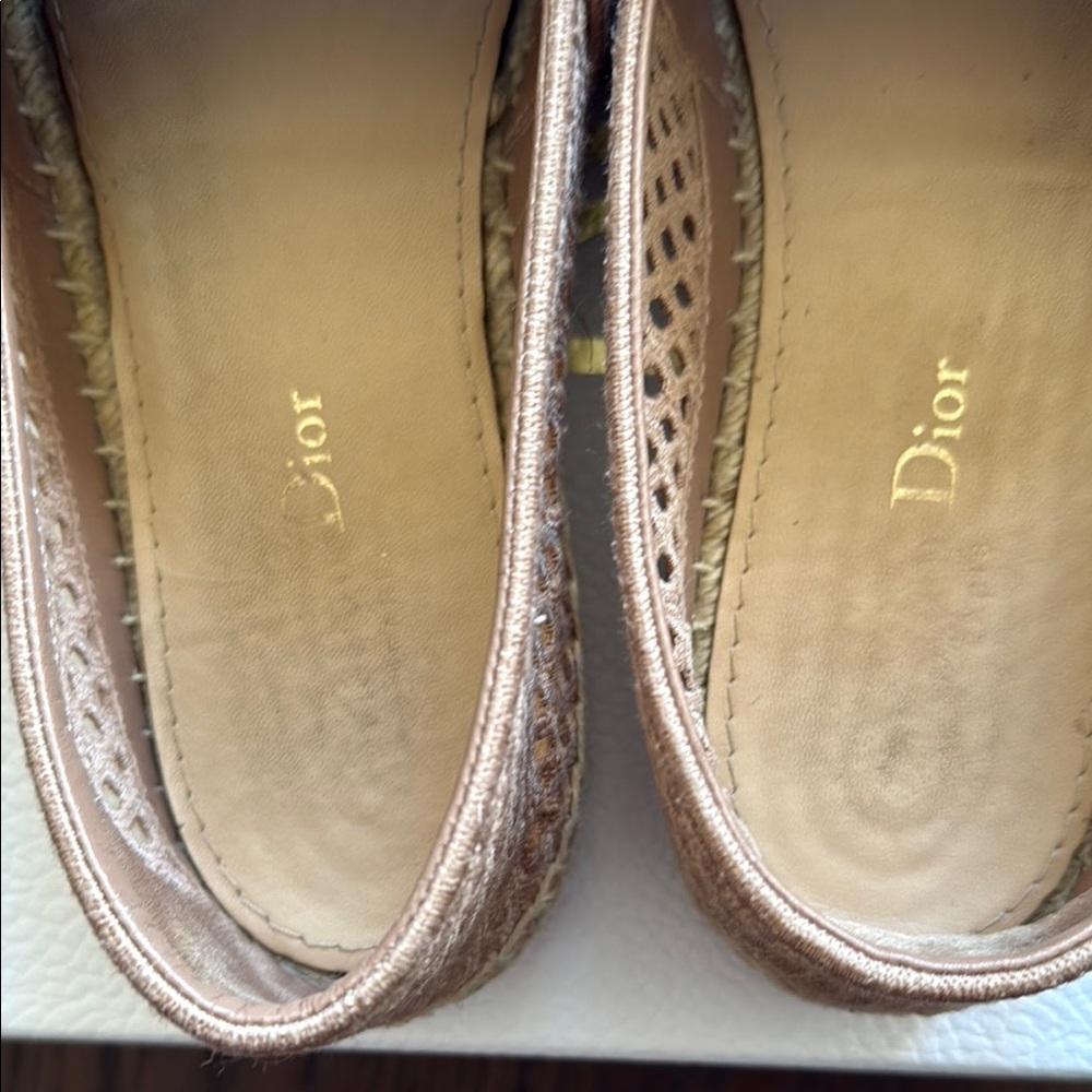 AUTHENTIC Christian Dior Nude Mesh Espadrilles (RARE color) - Picture 4 of 13